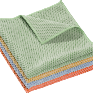 Lavettes microfibre 300 g/m² ecoresponsable 38x40cm carton de 120 (24 sachets de 5) - coloris au choix - MAPA SPONTEX - les microfibres