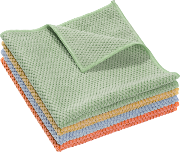 Lavettes microfibre 300 g/m² ecoresponsable 38x40cm carton de 120 (24 sachets de 5) - coloris au choix - MAPA SPONTEX - les microfibres