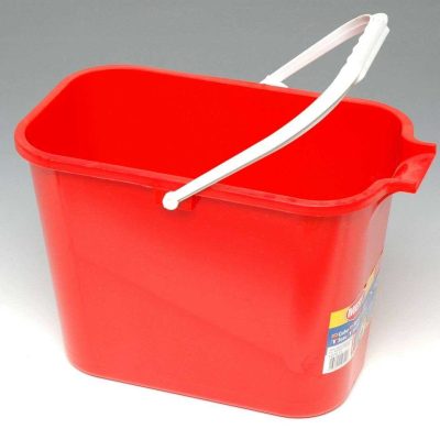 Seau rectangulaire rouge mery 12 litres - THOMAS - Les seaux