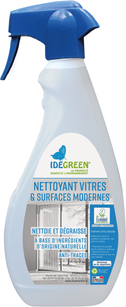 Nettoyant vitre et surface moderne ecologique idegreen le bidon de 750ml - HYDRACHIM - Nettoyage vitres