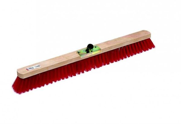 Balai cantonnier pvc rouge 100cm douille metal - THOMAS - Le balayage