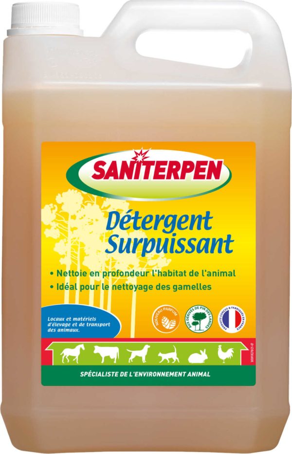 Saniterpen detergent surpuissant chenils - bidon de 5 litres - LE VRAI PROFESSIONNEL - Produits d'entretien