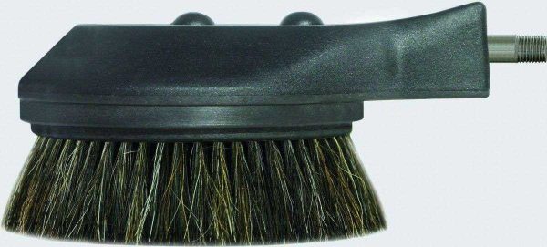 Brosse rotative noire crin naturel raccordement 1/4m - RM - Brosse de lavage rotative