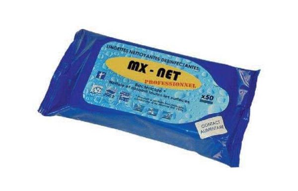 Lingettes nettoyantes desinfectantes le paquet de 48 - LAMATEX - Lingette