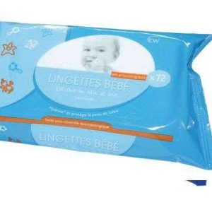 Lingette nettoyante pour bebe le sachet de 72 - LAMATEX - Lingette