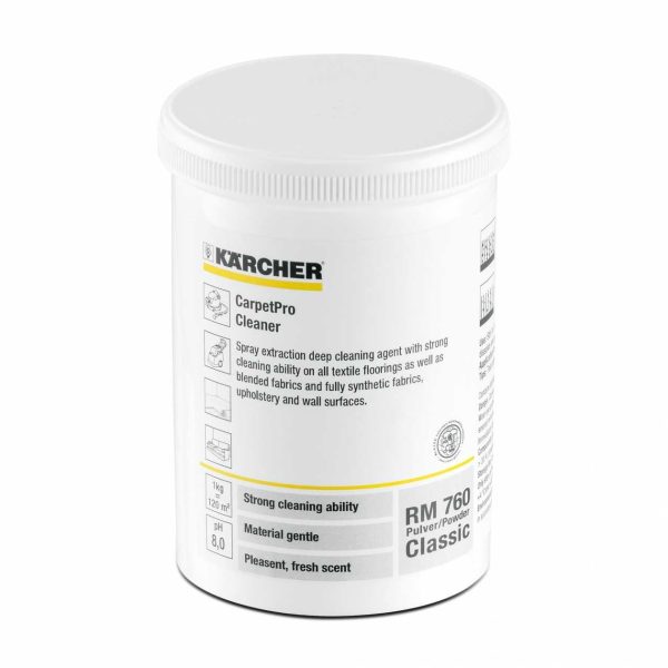 Rm760 poudre de nettoyant pour textile et moquette la cartouche de 800g - KARCHER - Détergent moquette et textile