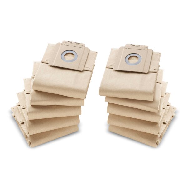 Karcher-lot de 10 sacs aspirateurs pour t7/1 t10/1 t9/1bp pack - KARCHER - Sacs papier