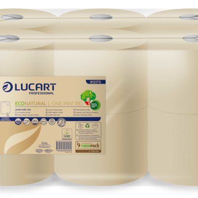 Papier hygiénique 2 plis mini l-one econatural lot de 12 - LUCART - Papier toilette et distributeur