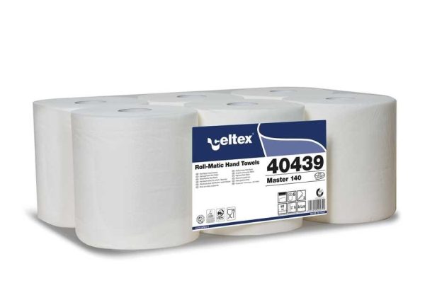 Bobine essuie mains master autocut 2 plis blanc le colis de 6 rouleaux - CELTEX - Essuie mains et distributeur