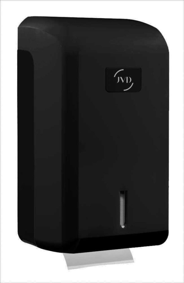 Distributeur de papier hygienique en paquet noir - JVD - Equipement Sanitaire