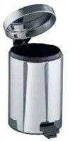 Poubelle inox a pedale 3l - JVD - Container et poubelles