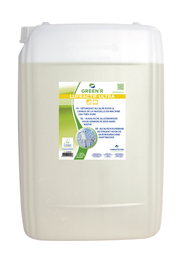 Green r lufractif ultra pour eau dure 20l - CHRISTEYNS - PRODUITS VAISSELLE