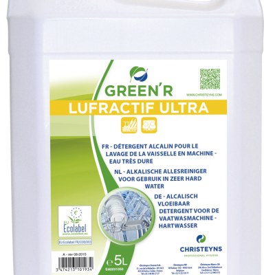 Green r lufractif ultra pour eau dure 5l - CHRISTEYNS - PRODUITS VAISSELLE