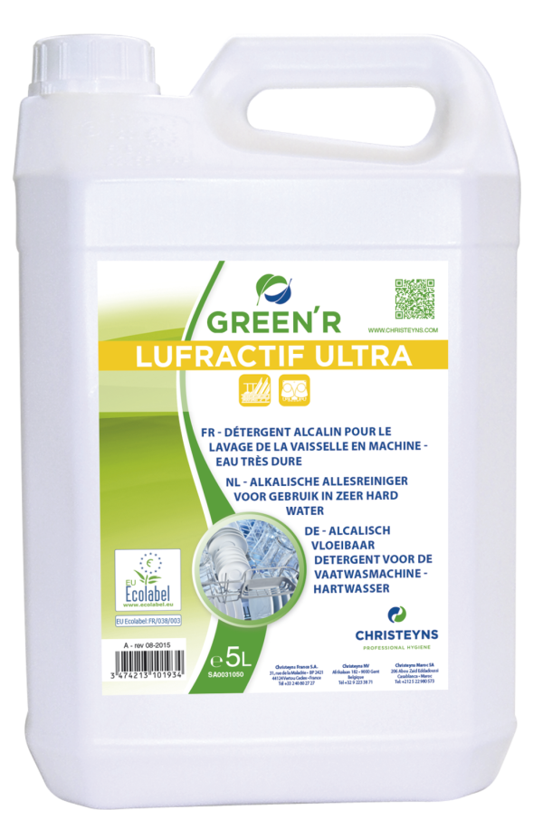 Green r lufractif ultra pour eau dure 5l - CHRISTEYNS - PRODUITS VAISSELLE