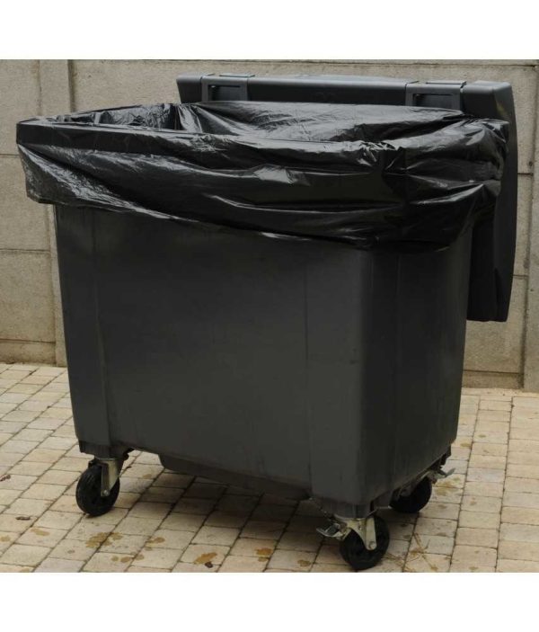 Housse conteneur 500 l - 35 microns -le carton de 50 - PROMOSAC - Sac poubelle de 200 a 750 litres