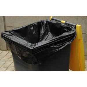 Housse conteneur 240 l - 35 microns - le carton de 100 - PROMOSAC - Sac poubelle de 200 a 750 litres