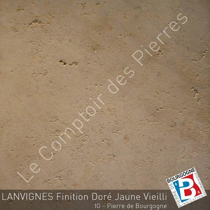 Couvertines en pierre  -  100 x 30 x 15  - VENDU PAR 3 - Lanvignes Doré Jaune Vieilli – Image 2
