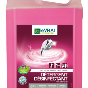 Detergent desinfectant sanitaire 5 en 1 prêt à l'emploi - le vrai - 5 litres - LE VRAI PROFESSIONNEL - Entretien sanitaire