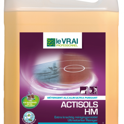 Le vrai - actisols hm degraissant alcalin ultra puissant - 5 litres - LE VRAI PROFESSIONNEL - Détergents sol