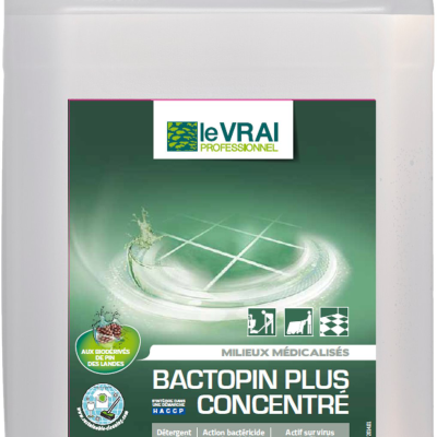 Le vrai detergent desinfectant ddo concentre bactopin s - 5 l - LE VRAI PROFESSIONNEL - Entretien des sols