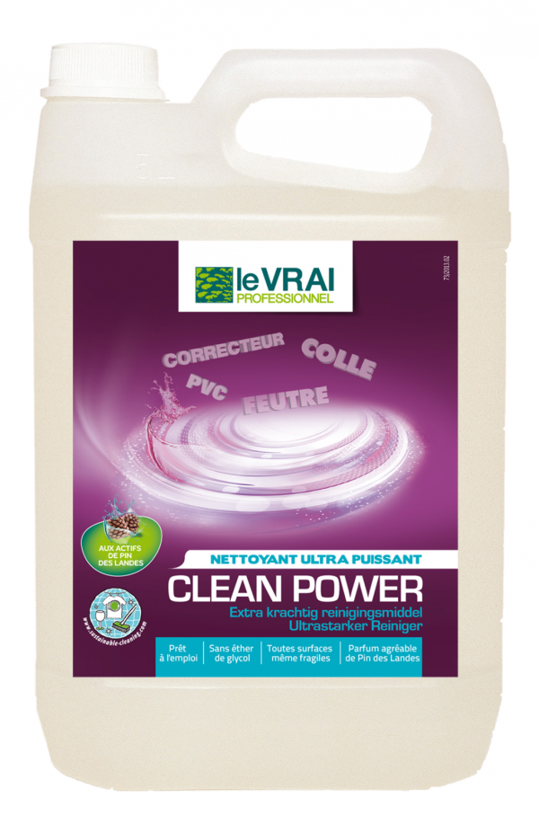 Le vrai clean power - detachant ultra puissant - 5 litres - LE VRAI PROFESSIONNEL - Nettoyant multi-surfaces