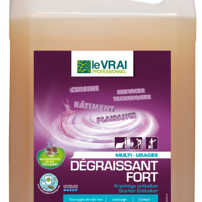 Detergent degraissant fort multi usages le vrai bidon de 5 litres - LE VRAI PROFESSIONNEL - Détergents sol