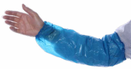 Carton de 800 manchettes pour surblouses pe-bd bleu translucide - PROMOSAC - Gants