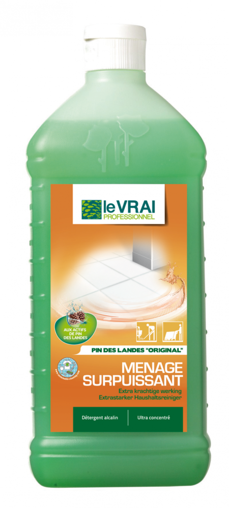 Le vrai menage surpuissant - flacon de 1 litre - LE VRAI PROFESSIONNEL - Détergents sol