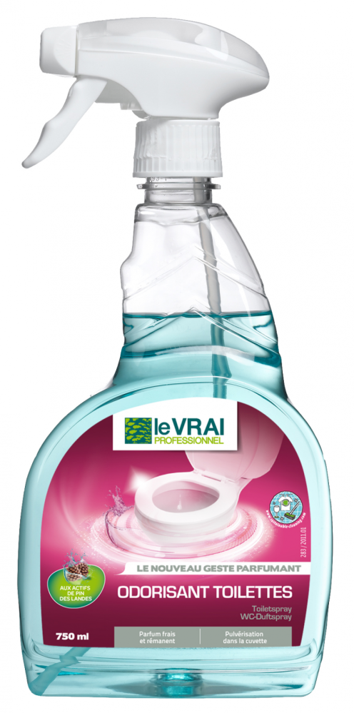 Odorisant toilettes le vrai le pulve de 750ml - LE VRAI PROFESSIONNEL - DESODORISANT
