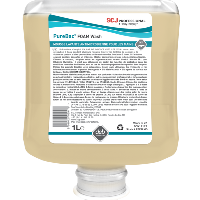 Pure bac foam wash / carton 6*1l - SC JOHNSON - SAVONS ET GELS POUR LES MAINS