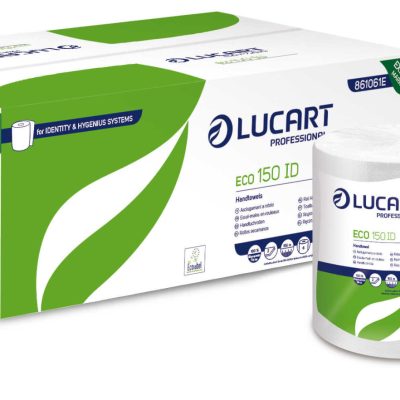 Essuies-mains autocut 2 plis eco blanc 155m - identity - LUCART - Essuie mains et distributeur