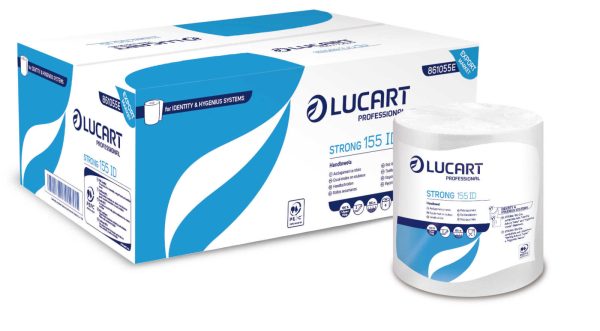 Essuies-mains autocut 2 plis blanc 155m - identity - carton de 6 rouleaux - LUCART - Equipement Sanitaire