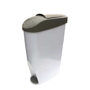 Poubelle hygiène féminine 22l - TAMPEL - Poubelle à pédale