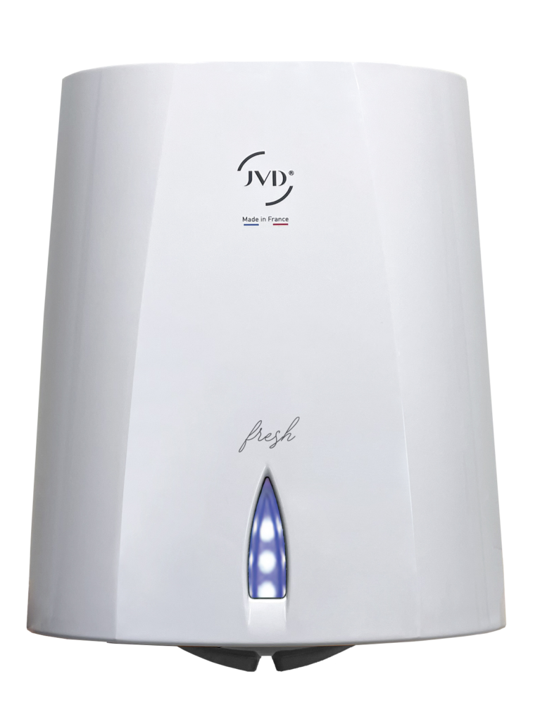 Seche mains a air pulse sup'air fresh blanc - JVD - Sèche-mains électrique et seche main air pulsé
