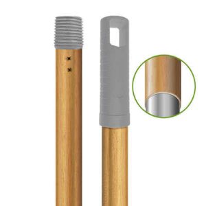 Manche acier finition bois + douille vis - TAMPEL - Les manches et accessoires