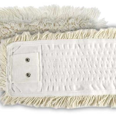 Frange coton blanc 40 cm poches + languettes + 2 oeillets - TAMPEL - Le lavage
