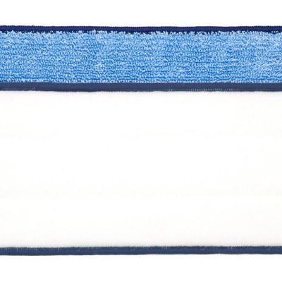 Frange microfibre bleue 40 cm fixation velcro - TAMPEL - Le lavage