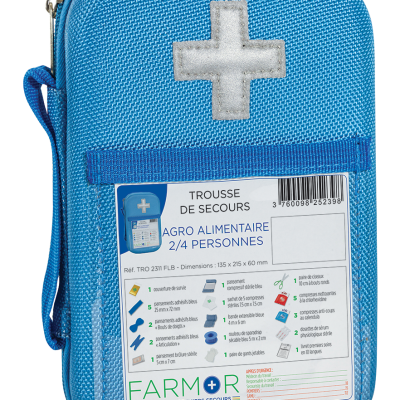 Trousse de secours alimentaire 2/4 personnes - FARMOR - Armoire a pharmacie