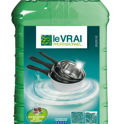 Le vrai - vaisselle main ultra degraissant - 1 litre - LE VRAI PROFESSIONNEL - Vaisselle main