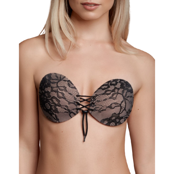 BYE-BRA - SOUTIEN-GORGE ADHÉSIF EMPLACEMENT & BRODERIE BONNET D -