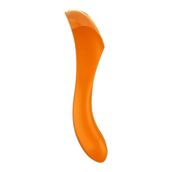 SATISFYER - VIBRATEUR  DOIGTS CANDY CANE ORANGE - – Image 4