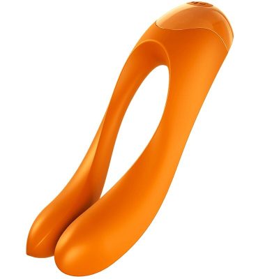 SATISFYER - VIBRATEUR  DOIGTS CANDY CANE ORANGE -