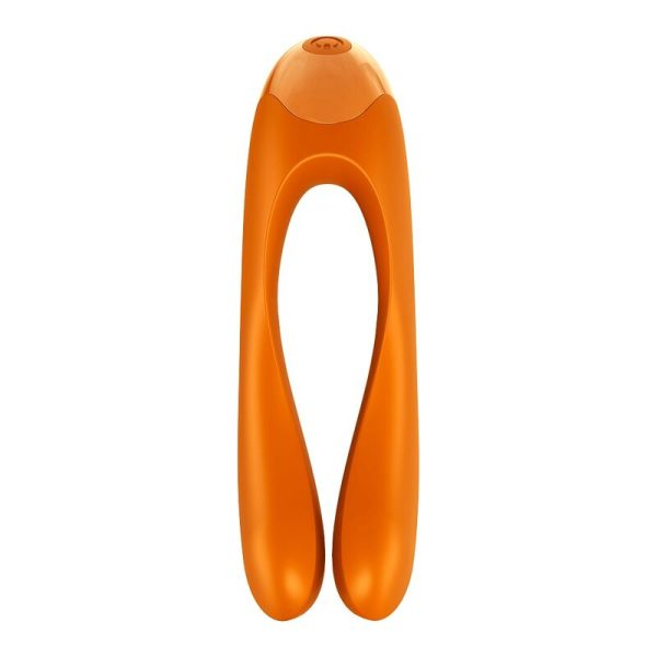 SATISFYER - VIBRATEUR  DOIGTS CANDY CANE ORANGE - – Image 5