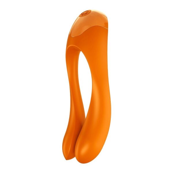 SATISFYER - VIBRATEUR  DOIGTS CANDY CANE ORANGE - – Image 6