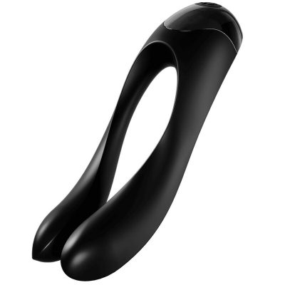 SATISFYER - VIBRATEUR  DOIGTS CANDY CANE NOIR -