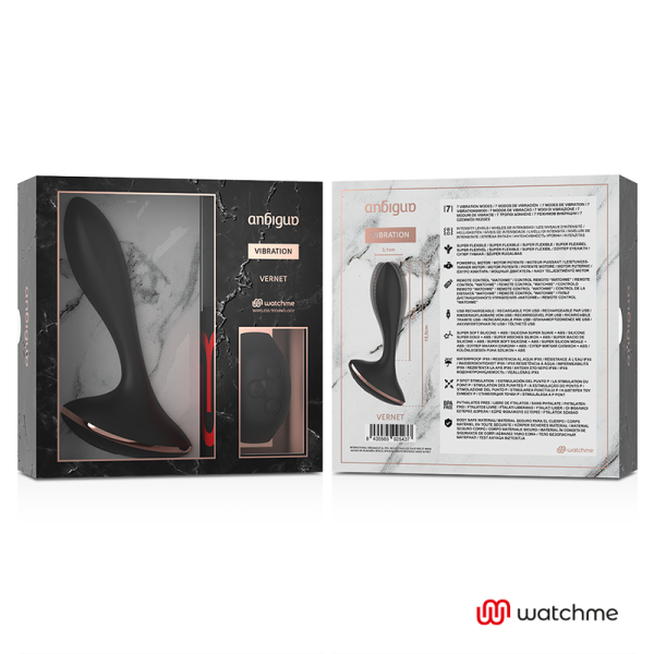 ANBIGUO - WATCHME VIBRATEUR TÉLÉCOMMANDE PLUG ANAL VERNET - – Image 4