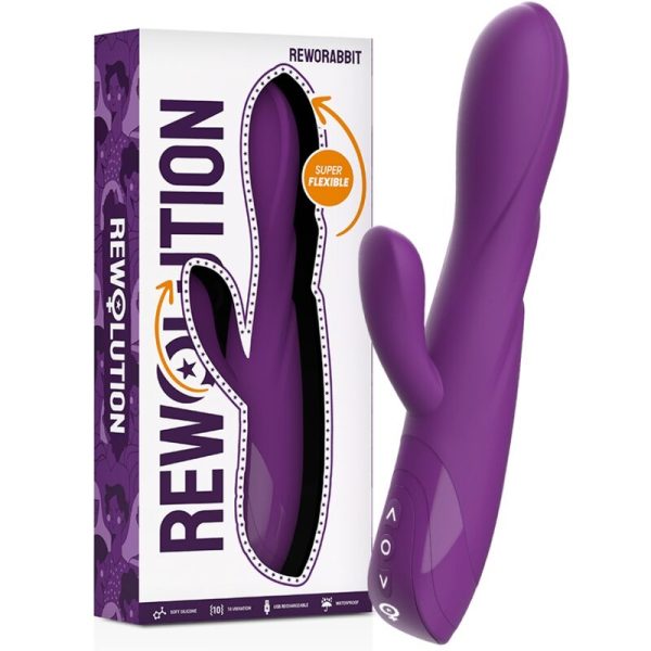 REWOLUTION - REWORABBIT VIBRATEUR FLEXIBLE AVEC LAPIN - – Image 3
