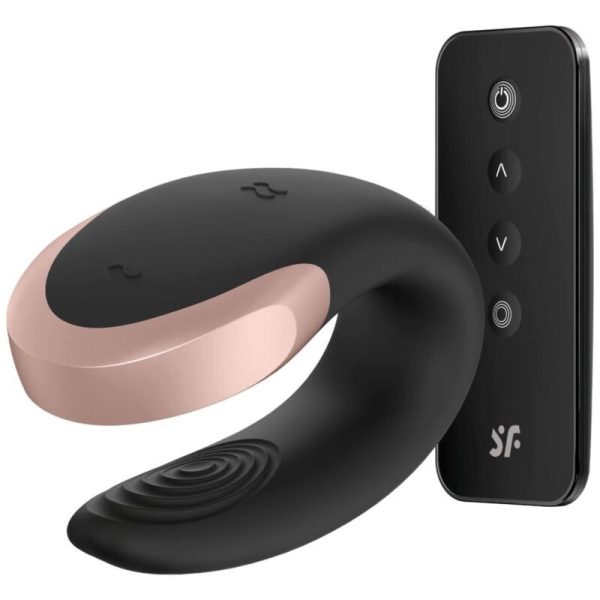 SATISFYER - VIBRATEUR DOUBLE LOVE LUXURY PARTNER NOIR -