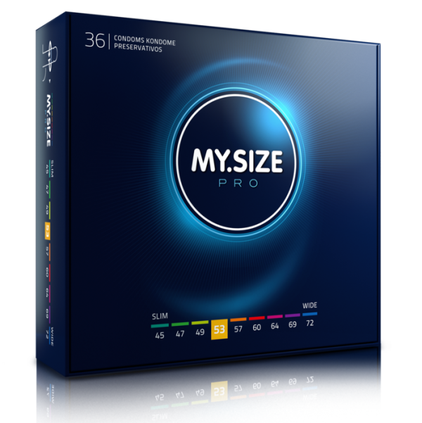 MY SIZE - PRO PRÉSERVATIFS 53 MM 36 UNITÉS -