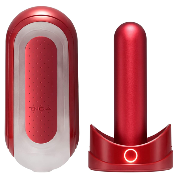 TENGA - FLIP 0 ZERO ROUGE AVEC CHAUFFAGE - – Image 2